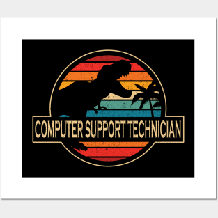 Computer Support Technician Dinosaur Posters and Art